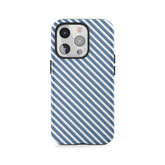 Rayures diagonales bleues