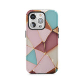 Triangles de bonbons et de pierres précieuses