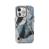 Incrustations de pierres brisées en or