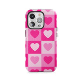 Dames en forme de cœur rose