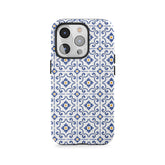 Filigrane bleu et or