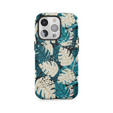 Tropiques bleu sarcelle et crème