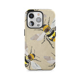 Motif d'abeilles bourdonnantes