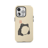 Grenouille à l'encre minimaliste