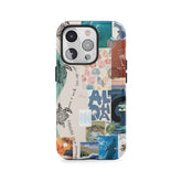 Collage de cartes postales côtières