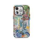 Autocollants de surf tropical