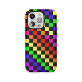 Grille de pixels arc-en-ciel