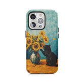 Tournesols étoilés et chat