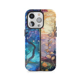 Fenêtre de forêt au clair de lune