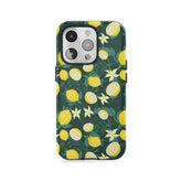 Verger de citronniers au crépuscule