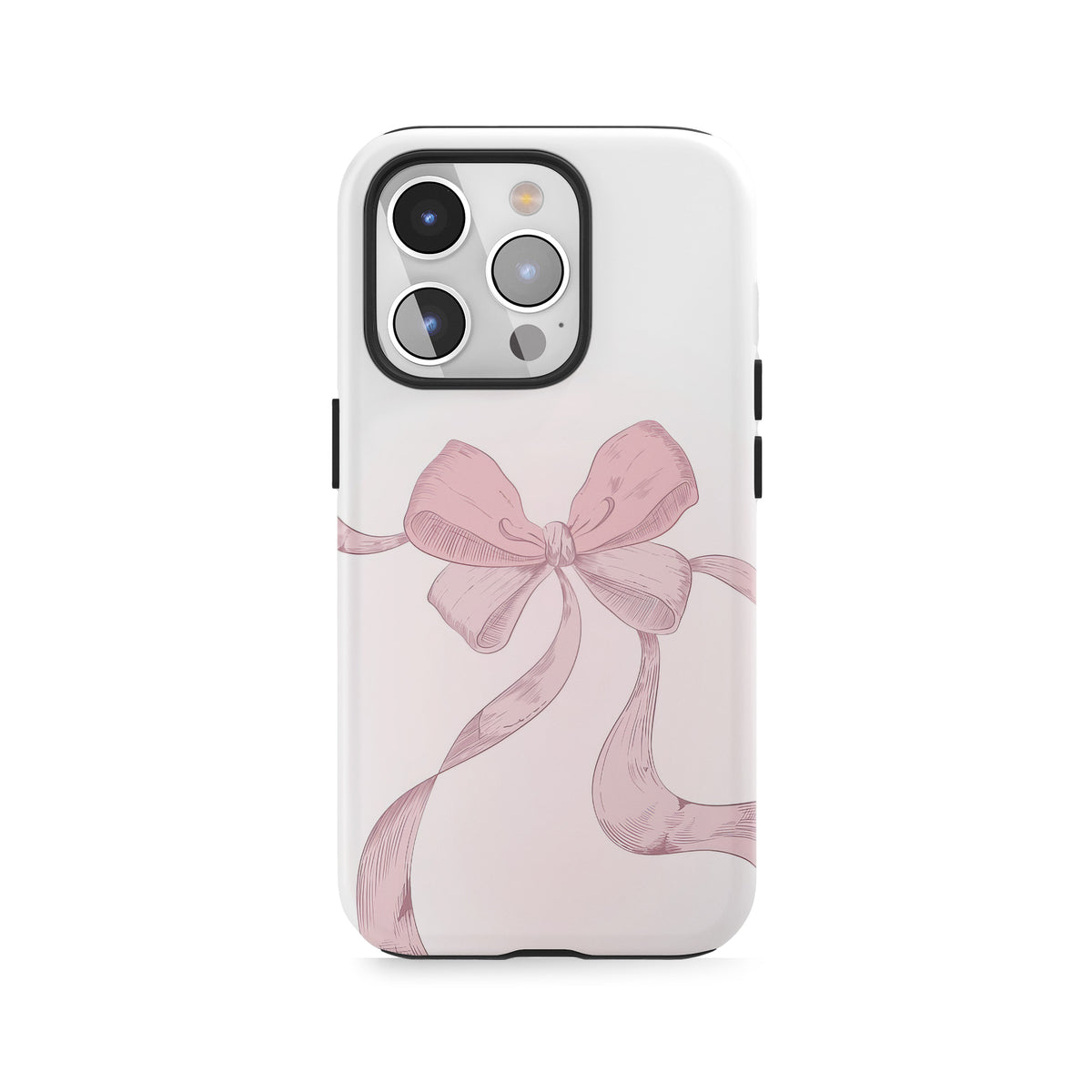 Nœud en velours blush