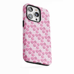 Motif de baiser rose