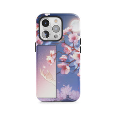 Fleurs de cerisier au clair de lune