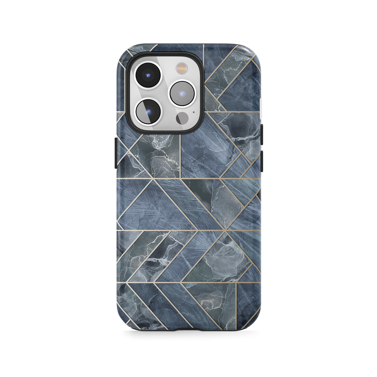 Facettes de pierre indigo