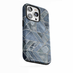 Facettes de pierre indigo
