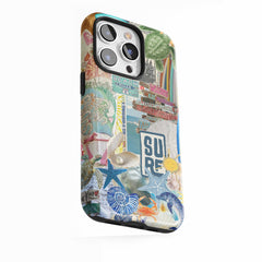 Autocollants de surf tropical