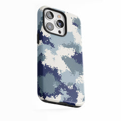 Camouflage bleu marine givré