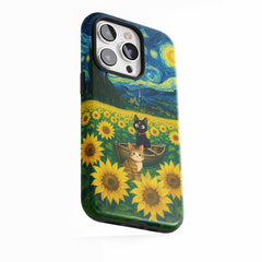 Chat gardien tournesol
