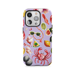 Festin de crabe de mer et d'agrumes